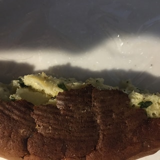 海苔とチーズのホットケーキ